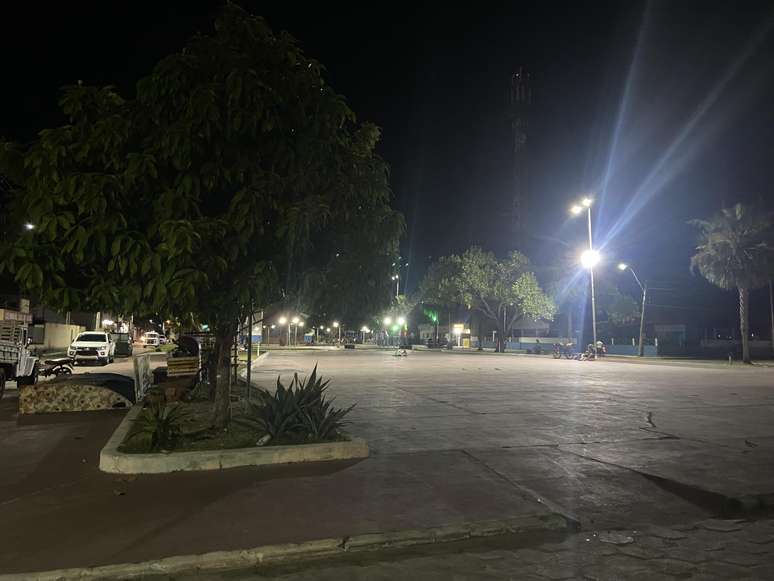 A pacata pracinha central de Santo Amaro