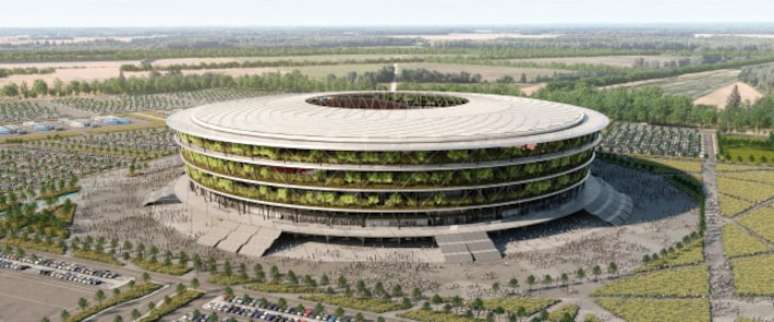 Construction of “Garden Stadium” begins in Serbia; look at the images of the project Construction of “Garden Stadium” begins in Serbia; look at the images of the project