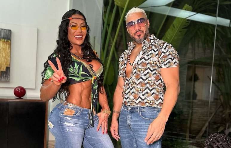 Gracyanne Barbosa e Belo.