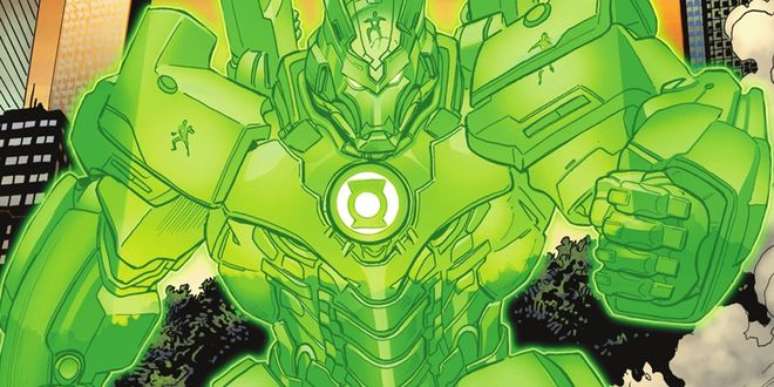 O mecha gigante criado pelo Lanterna Verde Hal Jordan (Imagem: Reprodução/DC Comics)