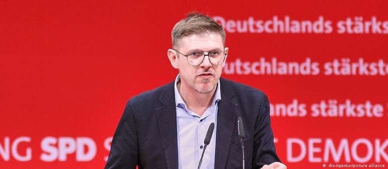 O eurodeputado e candidato à reeleição Matthias Ecke, do partido SPD