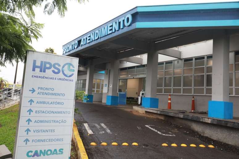 Hospital de Pronto Socorro do município de Canoas, no Rio Grande do Sul.