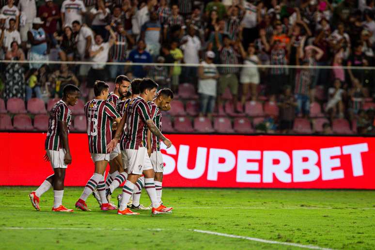 Jogadores tiveram boas atuações, mas não conseguiram manter durante todo o jogo. (FOTO DE MARCELO GONÇALVES / FLUMINENSE FC)