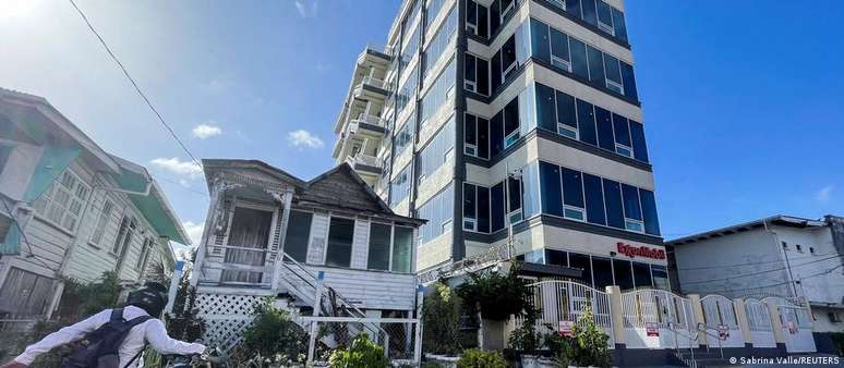 Sede da Exxon Mobil na capital Georgetown: economia da Guiana cresce &ndash; e a petroleira americana tem muito a ver com isso