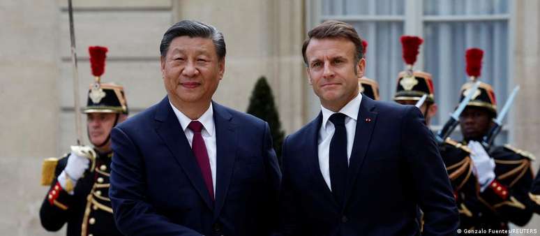 Após encontro no Palácio do Eliseu, Xi e Macron seguiriam para os Pirineus