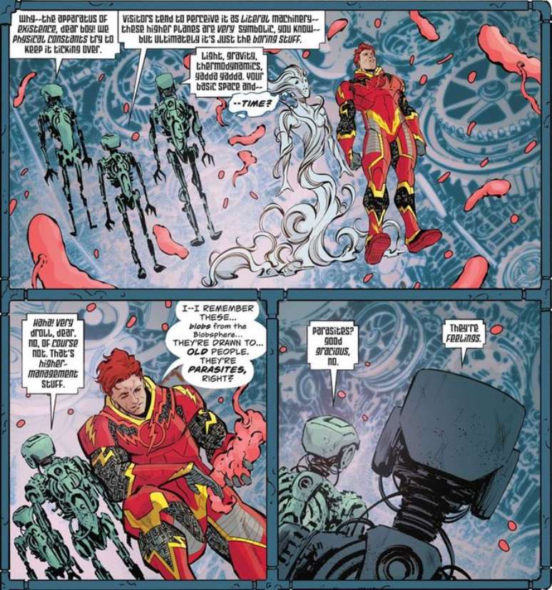 Há fortes indícios de que Wally tenha encontrado conexões com as origens dos Perpétuos (Imagem: Reprodução/DC Comics)