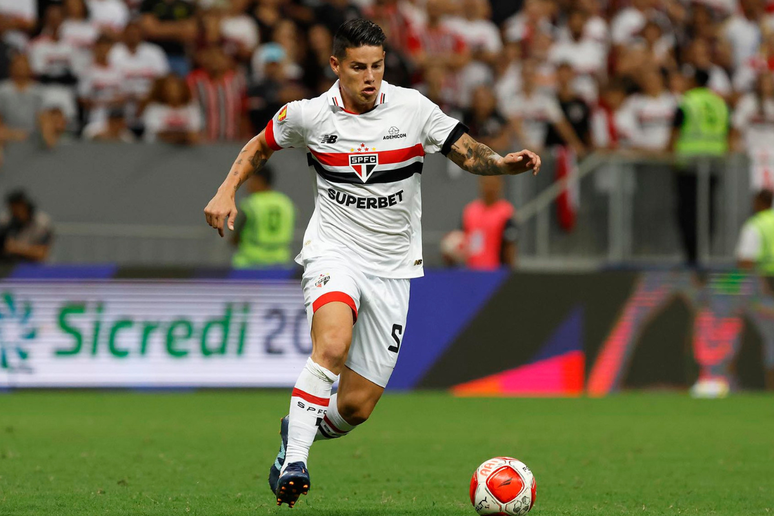 James Rodríguez no São Paulo em 2024 