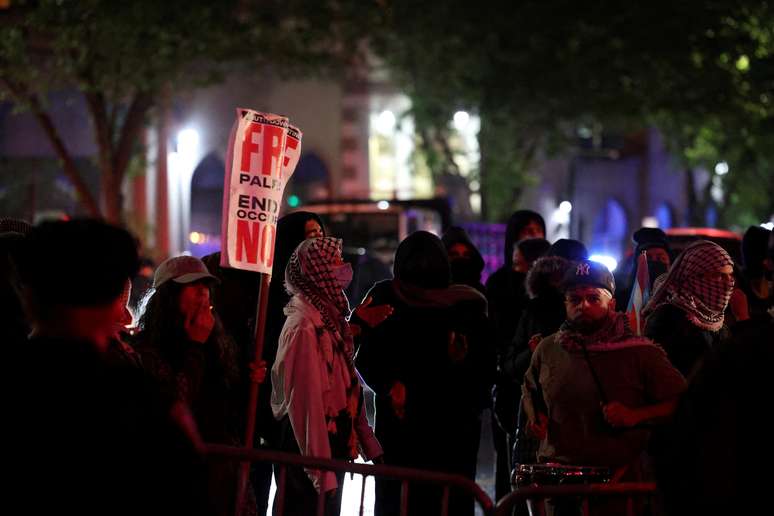 Protesto na Universidade de Columbia