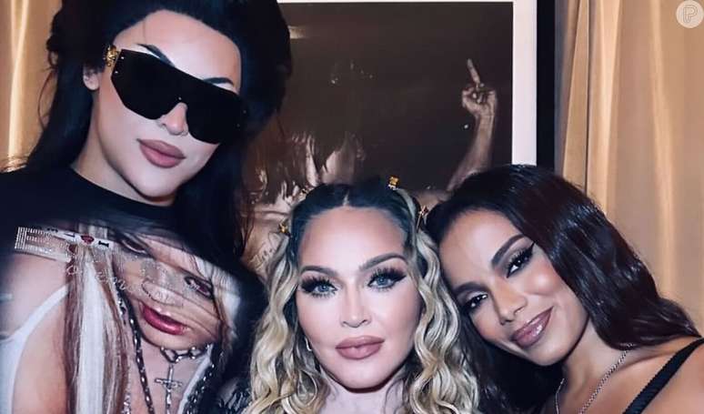Anitta and Pabllo Vittar are thrilled after Madonna showed a photo of the three of them backstage at the iconic show