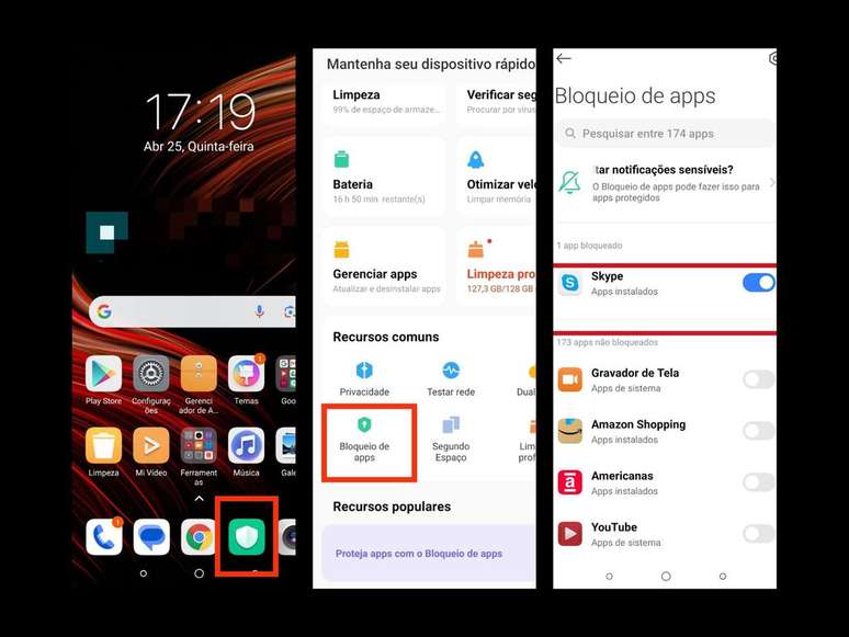O menu de configurações é usado para ocultar apps nos aparelhos Samsung (Imagem: Captura de tela/André Leonardo/Canaltech)