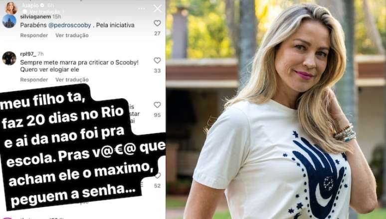 Luana Piovani revela que Pedro Scooby ainda não levou o filho para a escola