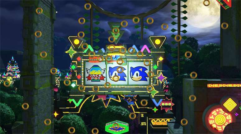 A fase do Sonic no cassino está liberada (Imagem: Reprodução/SEGA)