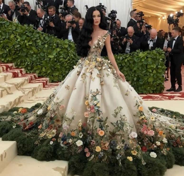 Fotos de Katy Perry no Met Gala criadas por IA enganam internautas