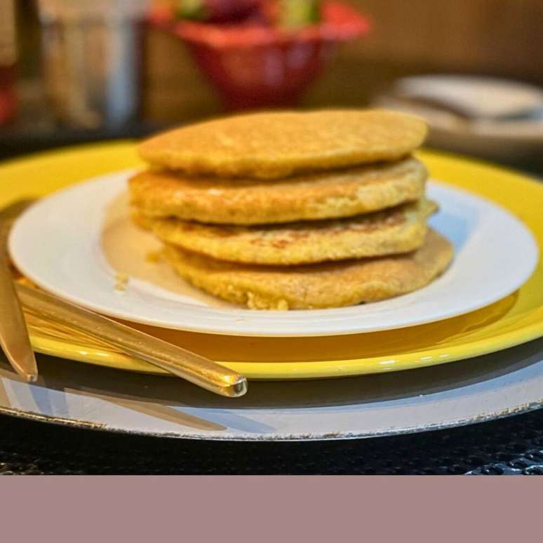 Panqueca de banana com aveia