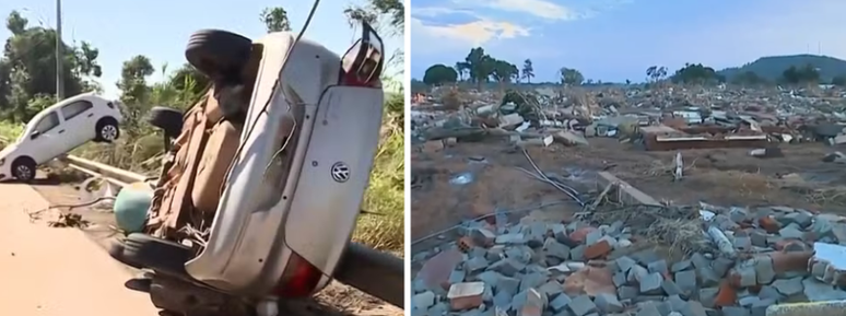 Devastação provocada após o transbordamento do Rio Taquari,best vip aposta onlineCruzeiro do Sul, no Rio Grande do Sul