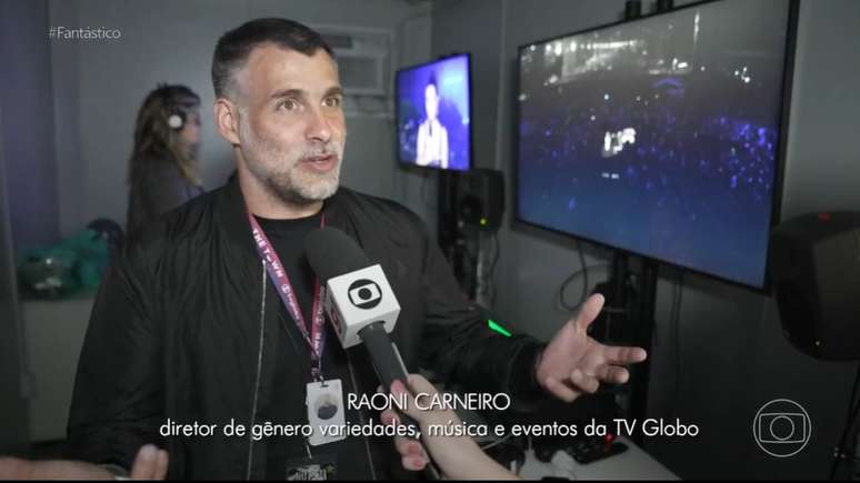 Raoni Carneiro foi entrevistado pelo 'Fantástico' sobre a complexa operação para transmitir o show de Madonna no Rio