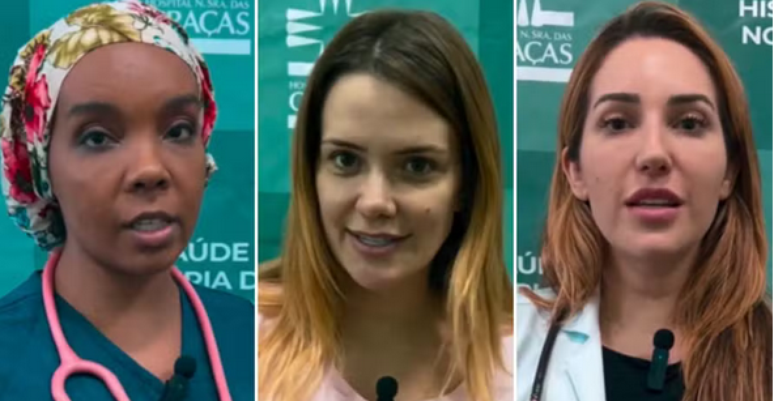 Thelma Assis, Marcela McGowan e Amanda Meireles viajaram para Canoas onde serão voluntáriaspin up bet uzbekistanum hospital