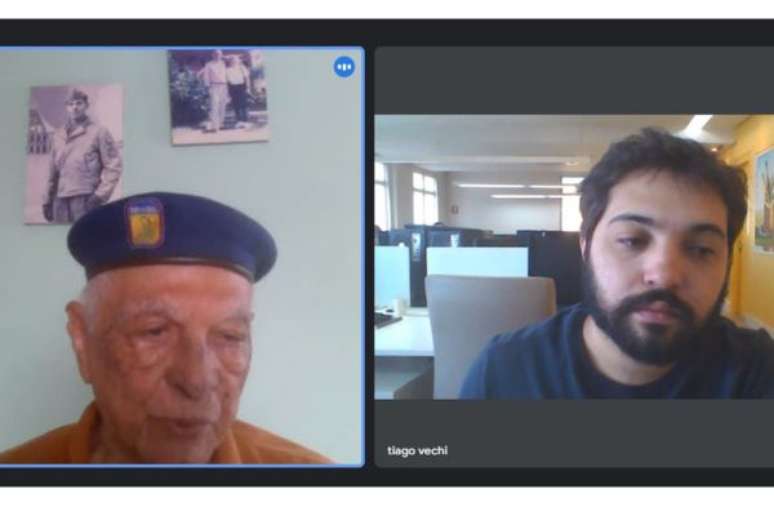 Conversa com o Capitão Souza via Google Meet