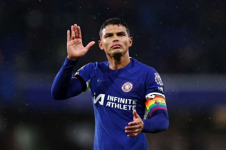 Thiago Silva em Chelsea x Brighton 