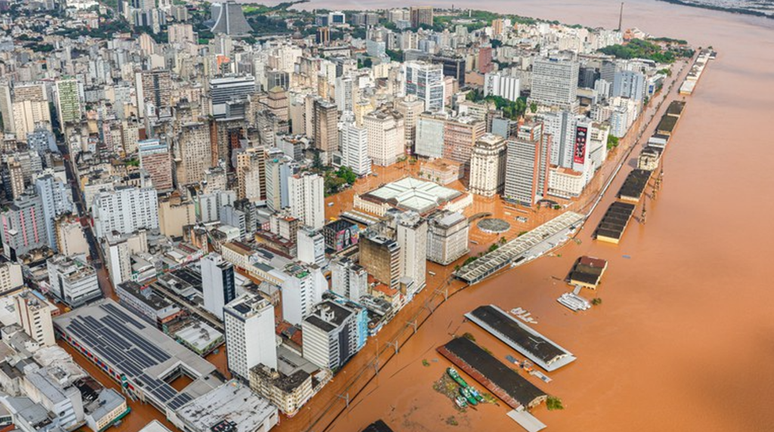 Rio Grande do Sul passa por um situação de calamidade (Imagem: Ricardo Stuckert/Presidência da República)