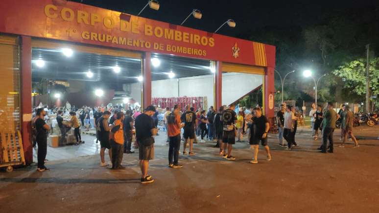 Campanha da Defesa Civil segue quente no 1&ordm; Grupamento de Bombeiros, em Curitiba.