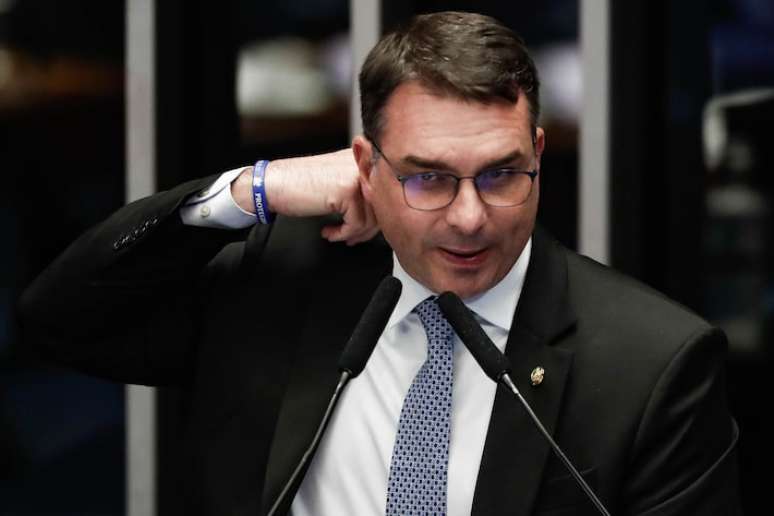 O senador Flávio Bolsonaro (PL-RJ)