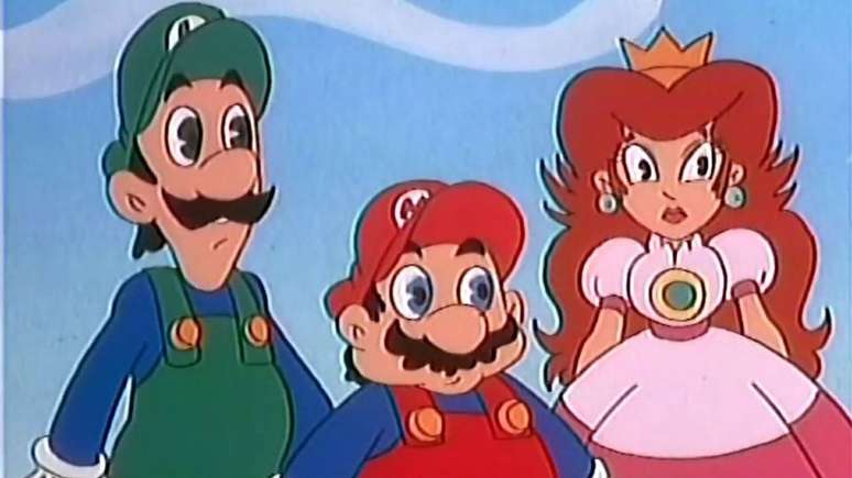 A estrela de Super Mario Bros não está nessa imagem (Imagem: Reprodução/Saban Productions, Nintendo)