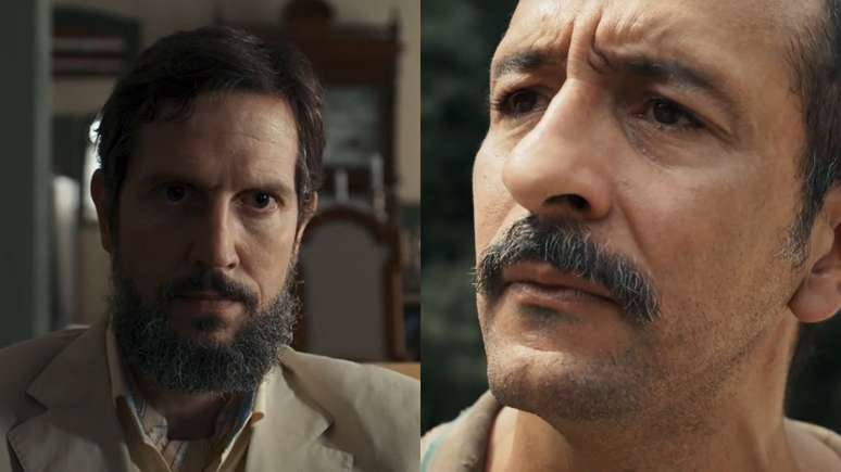 Tião Galinha (Irandhir Santos) e Egídio (Vladimir Brichta) em Renascer (Divulgação / TV Globo)