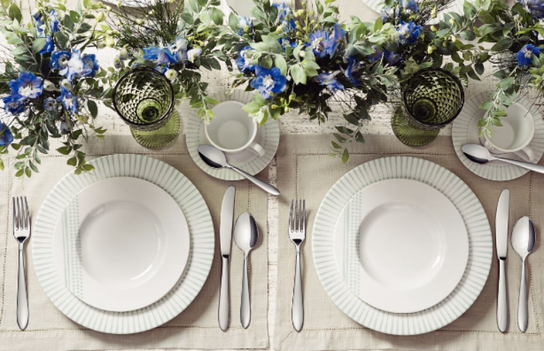 Transforme sua mesa com pratos de porcelana sofisticados e charmosos – Foto: Tramontina