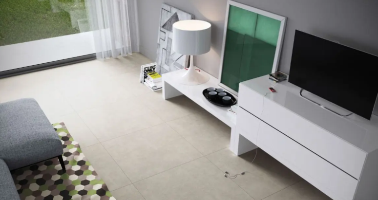 1. Downtown HD GR NAT é um porcelanato cinza de superfície natural moderno e ao mesmo tempo atemporal – Foto: Portinari