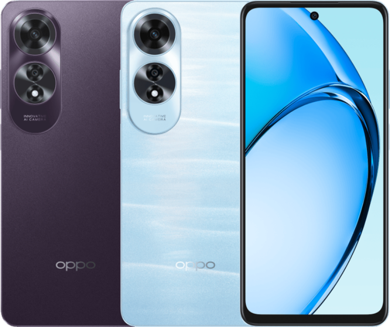 OPPO A60 será vendido em duas opções de cores (Imagem: Divulgação/OPPO)