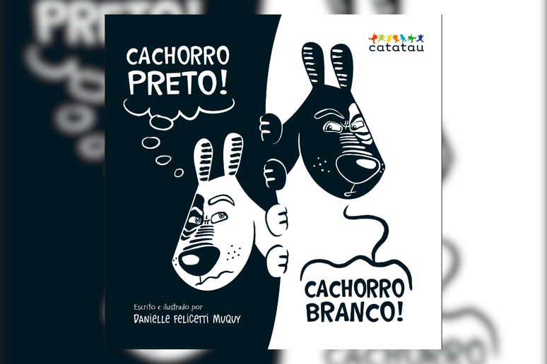 “Cachorro Preto! Cachorro Branco!” é uma história cativante sobre amizade e diversidade 