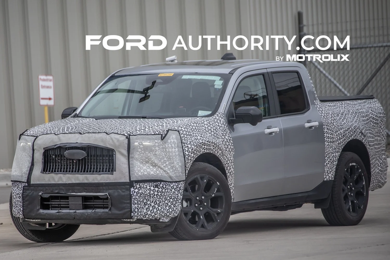 Novo Ford Maverick ST flagrado em testes nos EUA