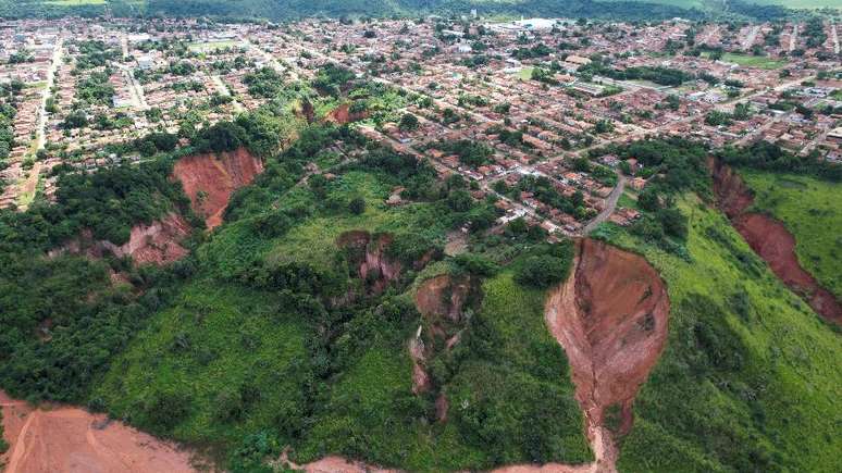 Voçorocas 'tomaram' cidade no Maranhão