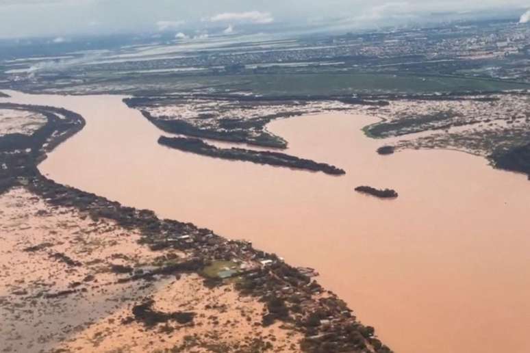 Imagem do rio Guaíba  