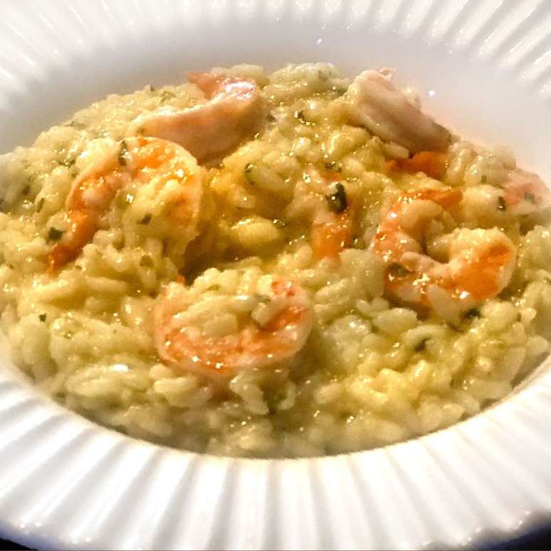 Risoto de camar&atilde;o