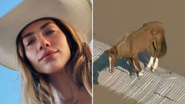 Giovanna Ewbank e cavalo Caramelo