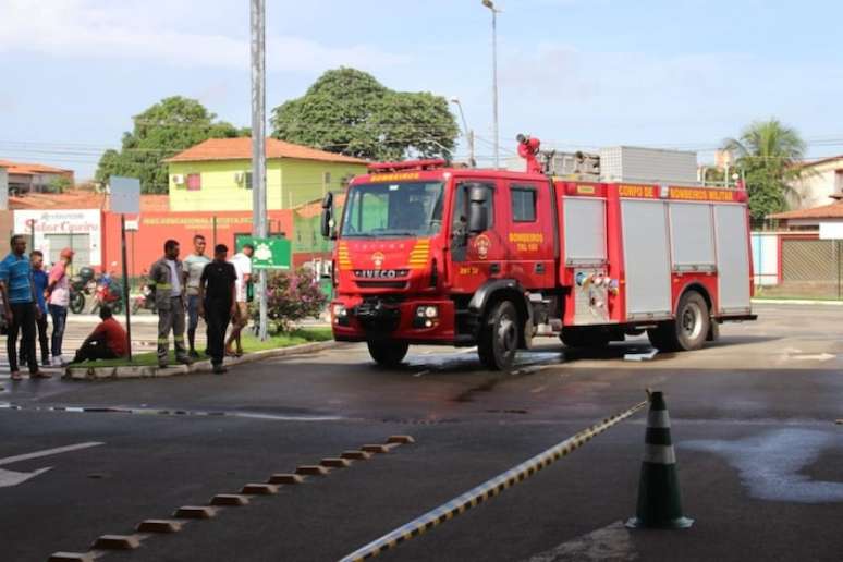 Imagem de caminhão do Corpo de Bombeiros do Maranhão.