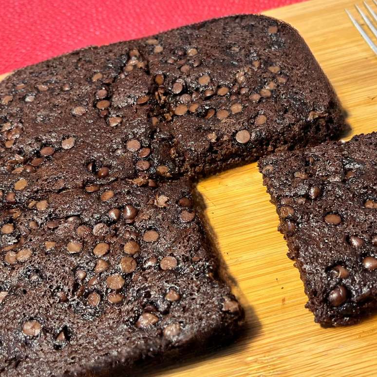 Brownie fit de microondas