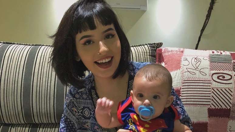 Streamer e mãe: Andressa 'Maldosa' Monteiro e seu filho, Lorenzo, de 4 anos