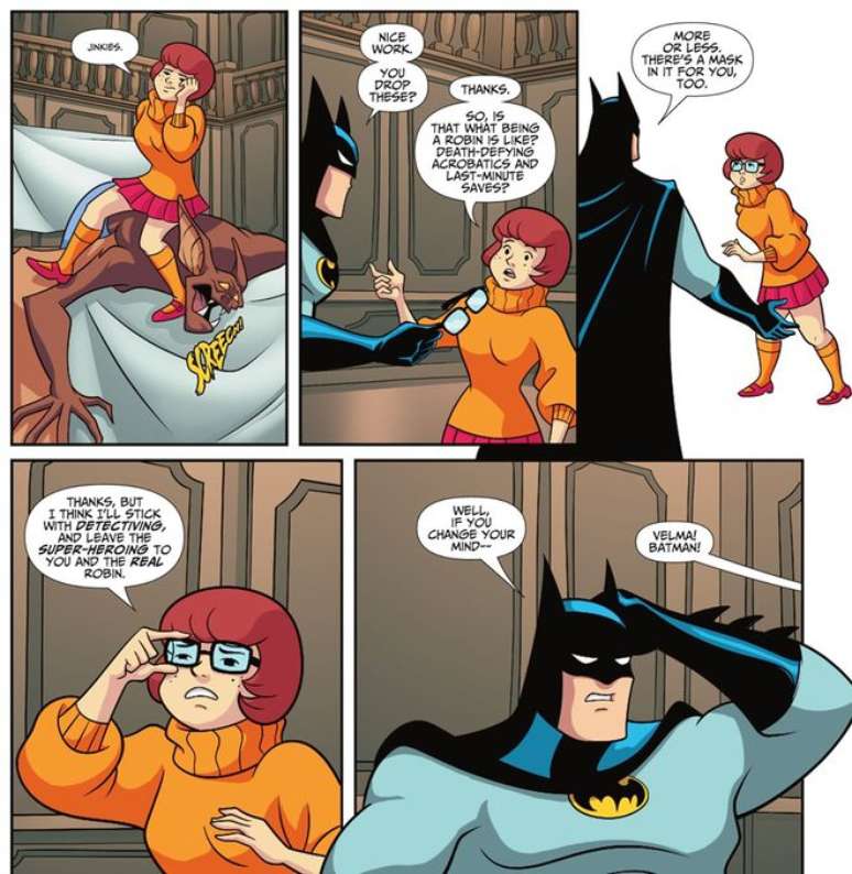 Velma rejeita o convite do Batman (Imagem: Reprodução/DC Comics)