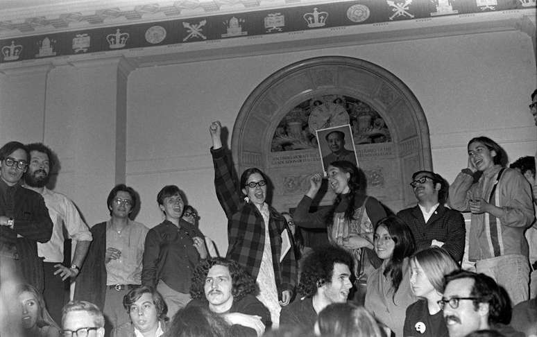 Em 1968, os estudantes ocuparam o Hamilton Hall, o icônico prédio administrativo da Universidade de Columbia