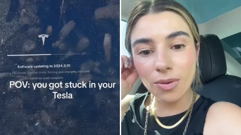 Mulher fica presa por quase 40 minutos enquanto Tesla atualizava sistema nos EUA