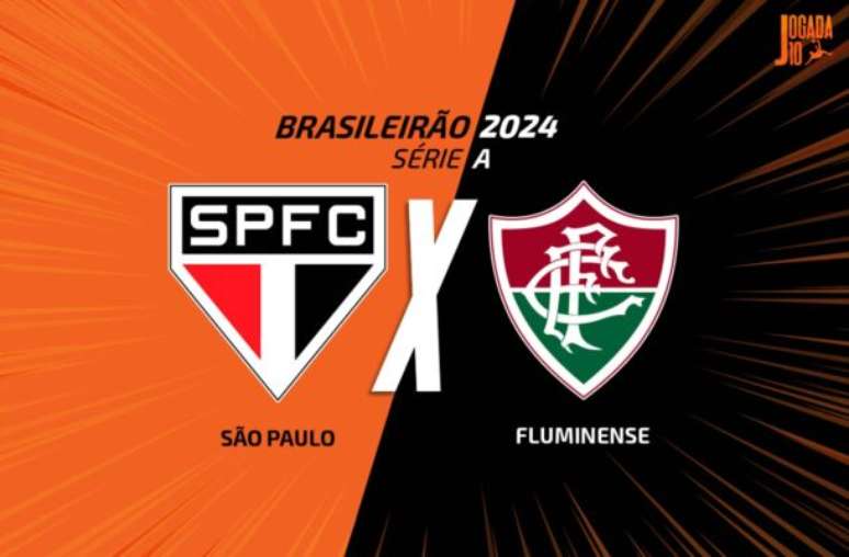 Arte / Jogada 10 - Legenda: São Paulo e Fluminense se enfrentam nesta segunda-feira (13), às 20h, pela 6ª rodada do Brasileirão