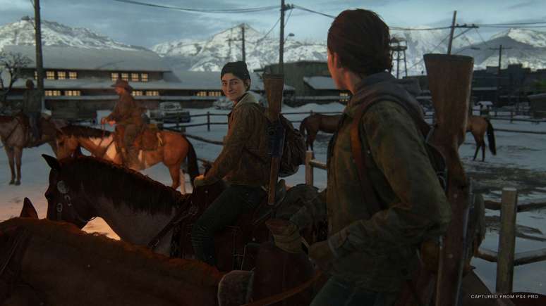 Dina e Ellie em sua versão digital em The Last of Us: Part 2 (Imagem: Naughty Dog)