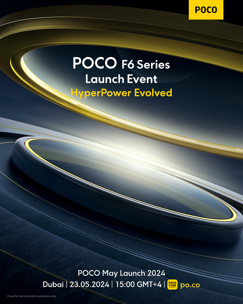 Lançamento do POCO F6 e F6 Pro foi confirmado para o dia 23 de maio (Imagem: Divulgação/POCO)