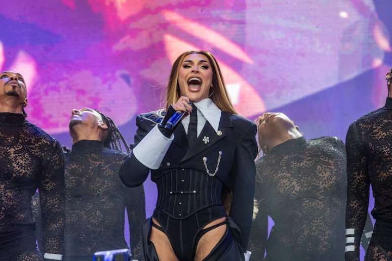 Pabllo Vittar em seu show no festival The Town em 10 de setembro de 2023