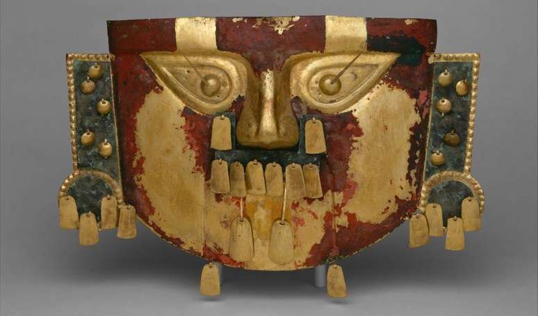Máscara funerária, 900–1300 d.C., Peru