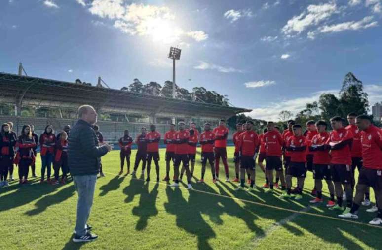 Foto Ricardo Duarte/Internacional - Legenda: Treino do Inter foi no complexo esportivo da PUC-RS