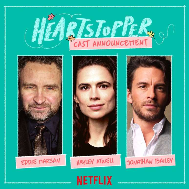 Novos rostos da season 3 de Heartstopper (Imagem: Divulgação/Netflix)